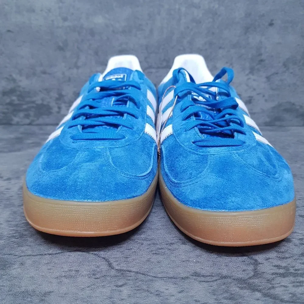ADIDAS Gazelle Indoor Originals Casual Shoes Mens 12 Blue Bird Gum H06260‎ Nby